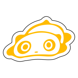 Floppy Panda Sticker (Yellow)
